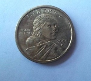 lot 947 image: Sacagawea 200 Dollar Coin.