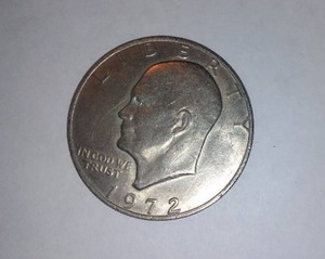 lot 949 image: Eisenhower 1972 Dollar Coin.