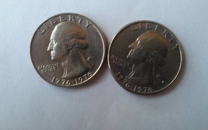 lot 425 image: Washington 1776-1976 BICENTENIAL Quarter (2).