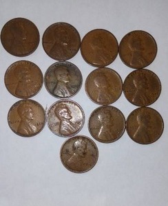 lot 473 image: Lincoln WHEAT One Cent Penny (13).