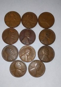 lot 474 image: Lincoln WHEAT One Cent Penny (11)..