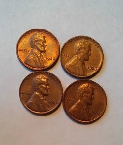 lot 484 image: Lincoln 1966 MEMORIAL D Penny (2).