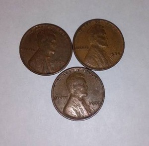 lot 492 image: Lincoln WHEAT 1939 One Cent Penny (3).