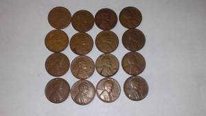 lot 500 image: Lincoln WHEAT 1945 One Cent Penny (16)