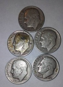 lot 532 image: Roosevelt Silver Dime (5).