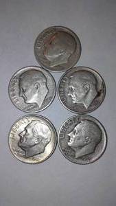 lot 533 image: Roosevelt Silver Dime (5).