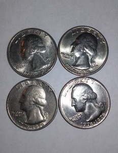 lot 544 image: Washington 1776-1976 BICENTENNIAL Quarter (4).