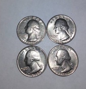 lot 545 image: Washington 1776-1976 BICENTENNIAL Quarter (4).