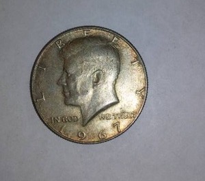 lot 563 image: Kennedy 1967 HALF Dollar Coin.