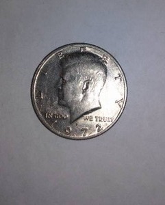 lot 569 image: Kennedy 1972 HALF Dollar Coin.