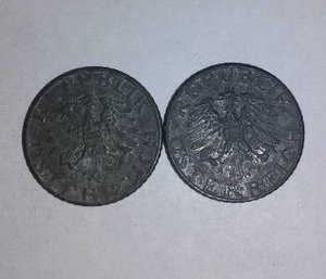 lot 619 image: AUSTRIA 1957, FIVE GROSHEN (2)