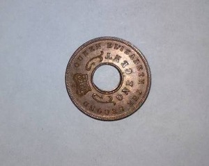 lot 624 image: BRITISH 1956 EAST AFRICA One Cent.
