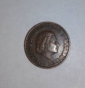lot 637 image: NETHERLANDS 1950 FIVE Cents.