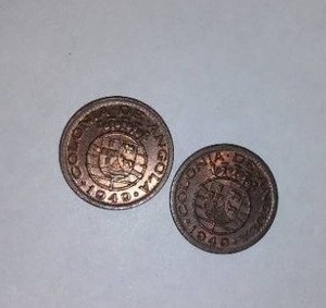 lot 639 image: PORTUGUESE 1949 Ten CENTAVOS (2)