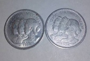 lot 643 image: SOUTH VIETNAM 1953 20 SU Coin.