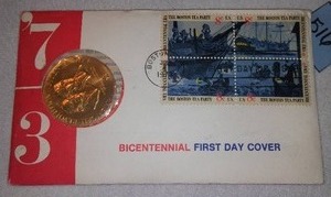 lot 516 image: BICENTENNIAL 1973 COMMERATIVE MEDAL.