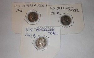 lot 520 image: Jefferson Silver Nickel (3).