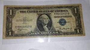 lot 593 image: United States SILVER CERTIFICATE One Dollar Bill. Series 1935A.