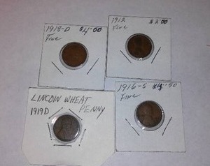 lot 460 image: Lincoln WHEAT One Cent Penny (4).