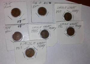 lot 459 image: Lincoln WHEAT One Cent Penny (7).