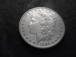 1884 S Morgan Silver Dollar