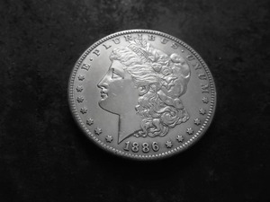 1886 S Morgan Silver Dollar