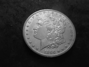 1890 CC Morgan Silver Dollar