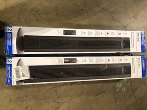 Lot of Lasko Xtra Air 48 in. 4-Speed Tower Fan in Black with Digital Display, Auto Mode, Timer and Remote Control Customer Returns See Pictures
