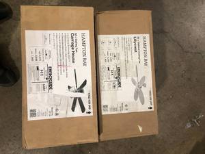 Lot of Assorted Ceiling Lighting Fans Various Models and Conditions Customer Returns See Pictures