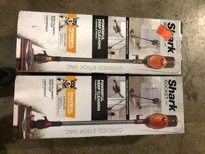 Lot of Shark Rocket Bagless Corded Stick Vacuum for Hard Floors and Area Rugs with Powerful Pet Hair Pickup in Orange Used  Customer Returns See Pictures
