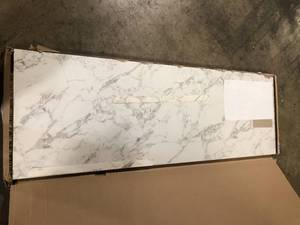 6  FT Laminate Countertop in Matte Marmo Eracle customer return see pictures