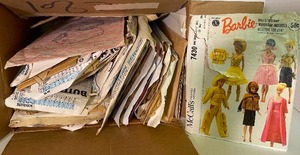 lot 56 image: Vintage Sewing Pattern Lot One(1) Barbie Pattern 1964 McCalls Official Mattel Inc.