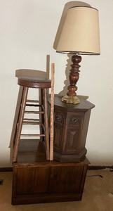 lot 60 image: Small Furniture Lot Perfect for Repurposing