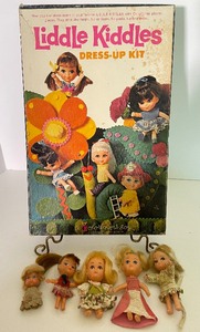 lot 65 image: Liddle Kiddles Colorform Dress Up and Misc Liddle and Liddle Like Dolls