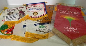 lot 121 image: Vintage Rotary Club Flags Collection USA and International