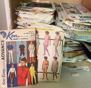 lot 134 image: Vintage Sewing Patterns Lot - One (1) Mattel Ken Barbie Sewing Pattern