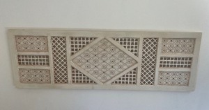 lot 11 image: Wooden Wall Hanging Wall Art Possible Headboard