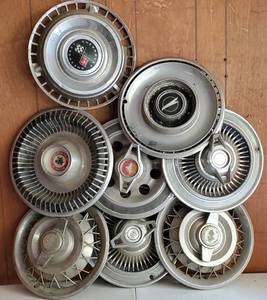lot 119 image: Vintage Hubcaps