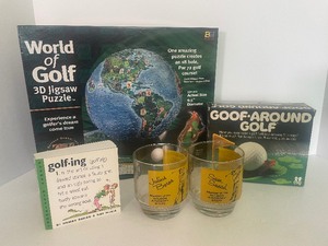lot 230 image: Vintage Golfing - Wilson Barware, 3D Puzzle, Game and More