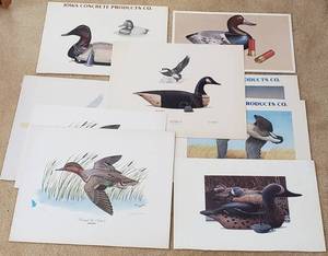 lot 222 image: Iowa Du Ducks Unlimited Prints