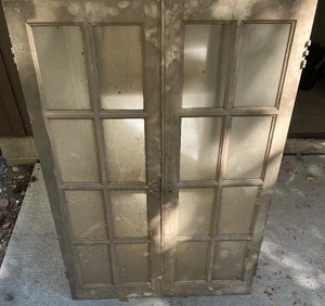 lot 215 image: Pair of Eight-Pane Windows