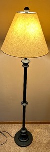 lot 60 image: Dark Metal Floor Lamp