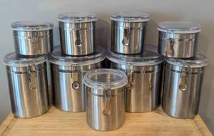 lot 35 image: OGGI Stainless Steel Canisters