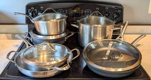 lot 39 image: Assorted Calphalon Pots and Pans