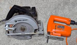 lot 109A image: Black and Decker Circular and Jig Saws