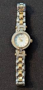 lot 101 image: Elgin Womens Two Tone and Crystal Wristwatch