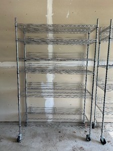 lot 127A image: Sturdy Metal  Storage Rack
