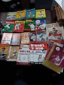 lot 35 image: Vintage Baseball & State Basketball Books From The 40s & 50s