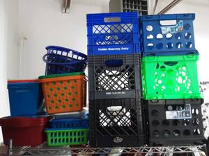 lot 36 image: Large Variety Of Bins, Baskets, Organizers 30 Items