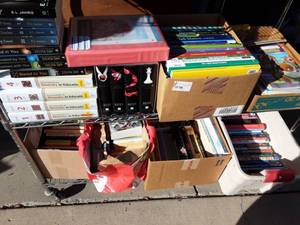 lot 37 image: Large Lot Of Teaching Special NeedsEducation Books, Novels  & Other Childrens Books, All Boxes On 2-Shelves